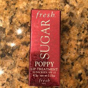 Brand new fresh Sugar lip treatment in Poppy
